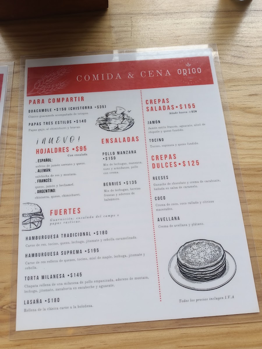 Origo Panadería de Pan. Menu - Image 3