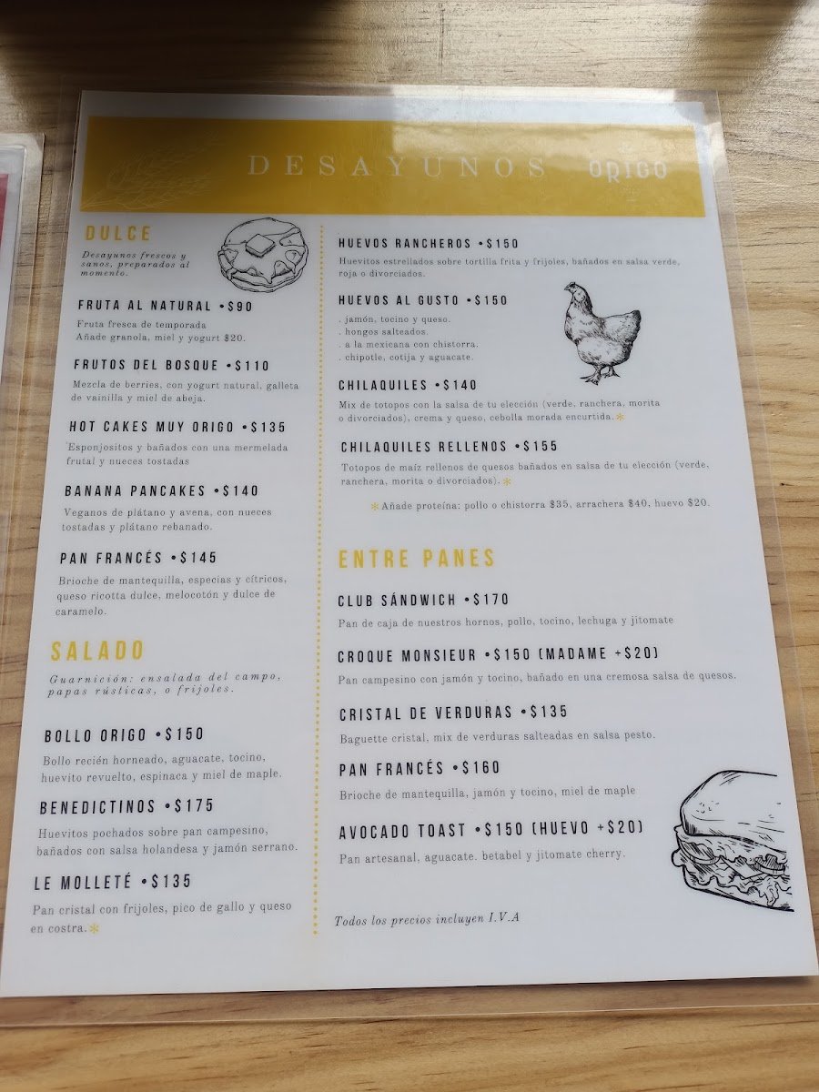 Origo Panadería de Pan. Menu - Image 4