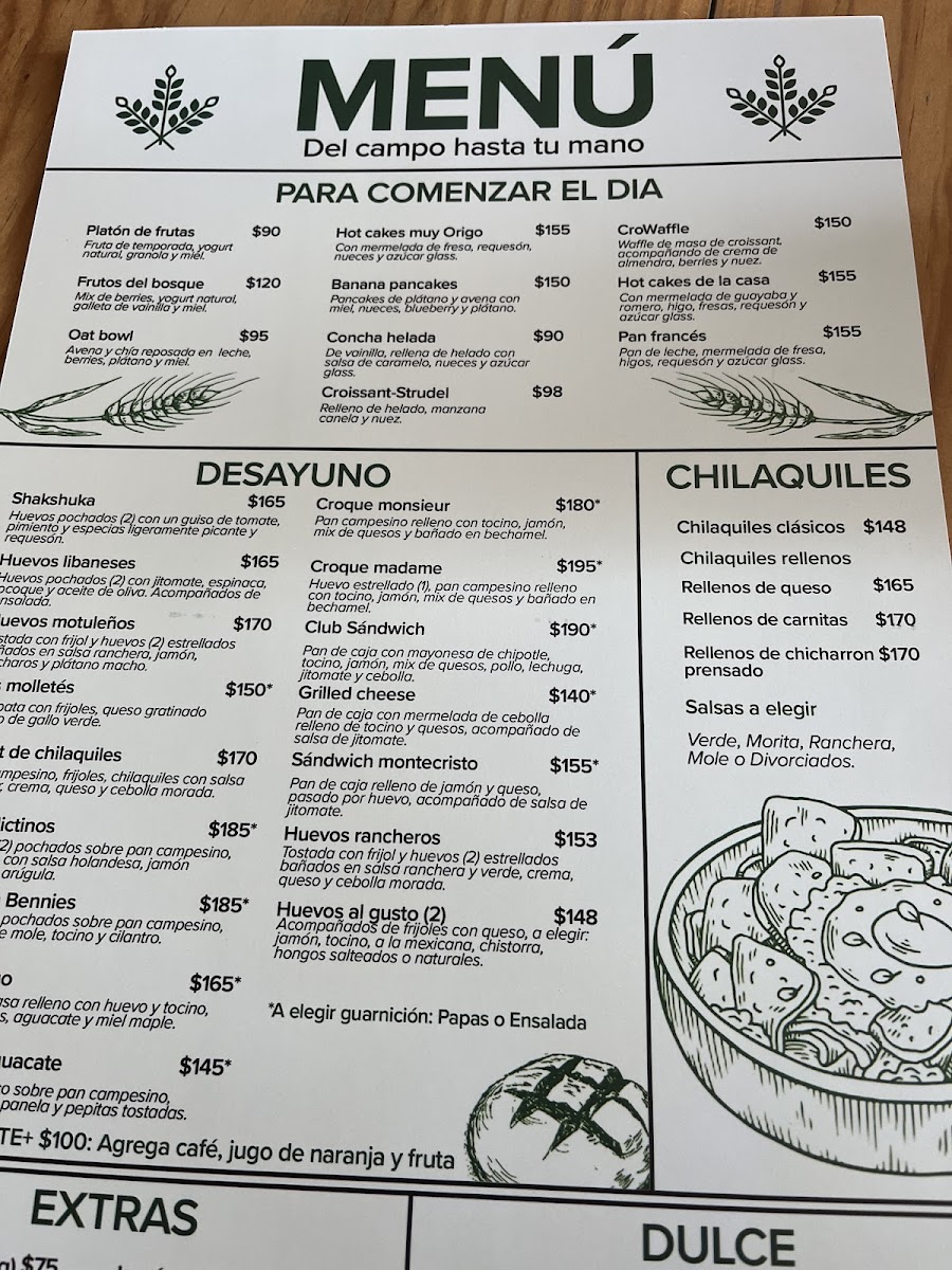 Origo Panadería de Pan. Menu - Image 5